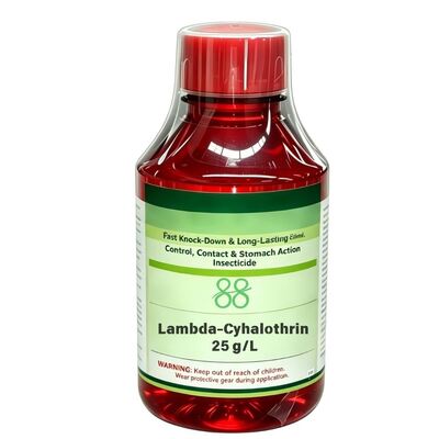 Lambda-Cyhalothrin 2.5% EC مبيدات الآفات، مكافحة الآفات واسعة النطاق، المصنع مباشرة، جودة عالية، سعر منخفض، صيغة مخصصة وتصنيع المعدات الأصلية العلامة الخاصة لامدا سيهالوثرين لمكافحة الآفات