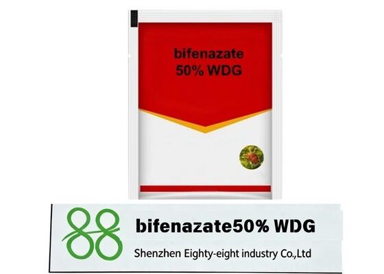 حبيبات المبيدات الحشرية Bifenazate 50% WDG عالية الجودة، تتحكم بشكل فعال في عث العنكبوت ذو النقطتين وعث الصدأ والعث الأحمر الأوروبي على الحمضيات والتفاح والخيار والطماطم
