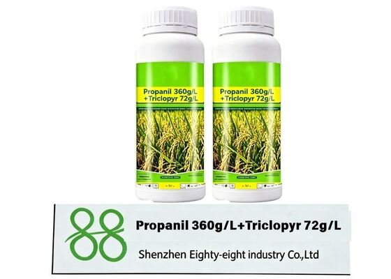 بروبانيل 360g/L + تريكلوبير 72g/L SC مركب بعد ظهور المبيدات الحشرية لمكافحة الأرز والحشائش المختلطة