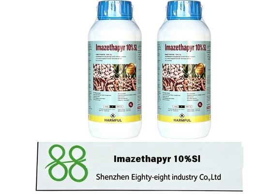 Imazethapyr 10٪ SL مبيدات الأعشاب الجهازية الانتقائية لمكافحة الحشائش السنوية والأعشاب عريضة الأوراق في حقول فول الصويا والفول السوداني CAS 81335 77 5 مبيدات الأعشاب Imazethapyr لمكافحة الحشائش
