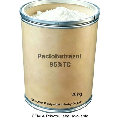 Paclobutrazol 95%TC 90%TC 25%WP 25%SC (CAS:76738-62-0) Plant Growth Regulator,Chinese Factory Supply, OEM ODM Custom Labeling, High Efficiency Plant Growth Hormone for Crop Dwarfing & Yield Increase