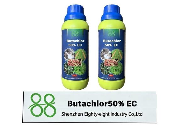 بوتاكلور 50% EC مبيد أعشاب مركز قابل للاستحلاب انتقائي لأرز الأرز إدارة الحشائش السنوية CAS 23184 66 9 60% EC بوتاكلور مبيدات الأعشاب