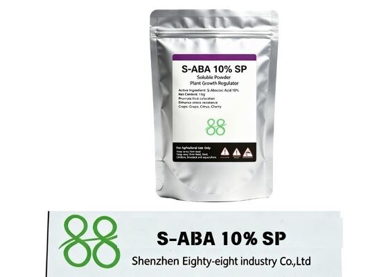 هذا S-ABA PGR الطبيعي يعمل بفعالية على تعزيز مقاومة المحاصيل للجفاف والبرد، والحد من سقوط الفاكهة، وتسريع تلوين الفاكهة المتساوية وتحسين نوعية طعم الفاكهة ذات القيمة العالية.