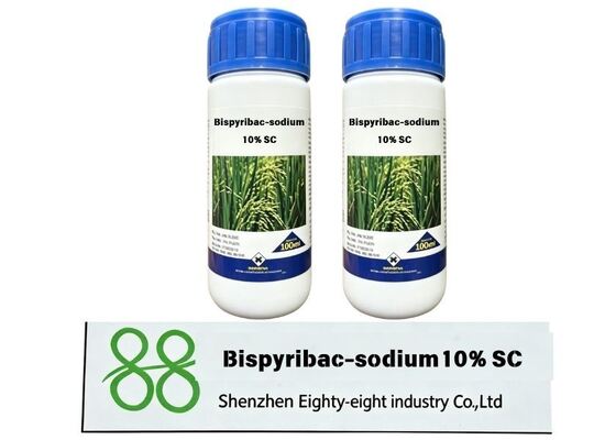 مبيد الأعشاب بيسبيريباك-صوديوم 10% SC، مبيد أعشاب جهازي انتقائي من فئة البيريميدينيل كاربوكسيلات، سائل مركز معلق، يستخدم بعد الإنبات للقضاء على الأعشاب مثل الدخن، رقم CAS 125401 92 5، 98% TC، مبيد أعشاب بيسبيريباك صوديوم