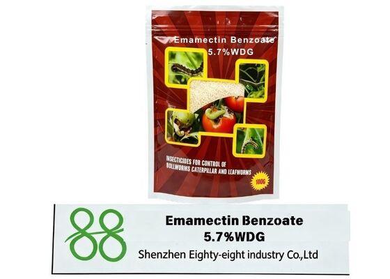 مبيد حشري عالي الأداء يستهدف اليرقات Emamectin Benzoate 5.7% WDG ، يمنع تغذية الآفات بسرعة ويوفر مكافحة موثوقة CAS 155569 91 8 1.9% EC Emamectin Benzoate