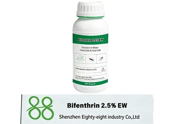 Bifenthrin 2.5% EW فعال من حيث التكلفة ، حل موثوق به لمكافحة الآفات واسع النطاق يستخدم على نطاق واسع في الزراعة الزراعية C46H44Cl2F6O4 Bifenthrin 2.5%EW 96%TC CAS 82657-04-3